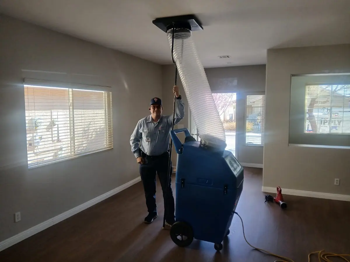Professional Dryer Vent Cleaning work inside a Warren home
